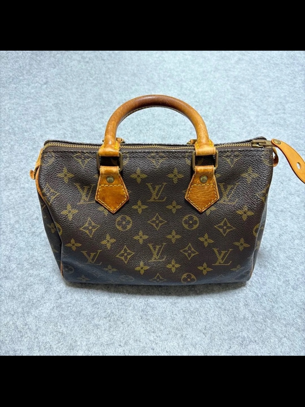 Louis Vuitton Monogram Canvas Satchel in Brown and Tan